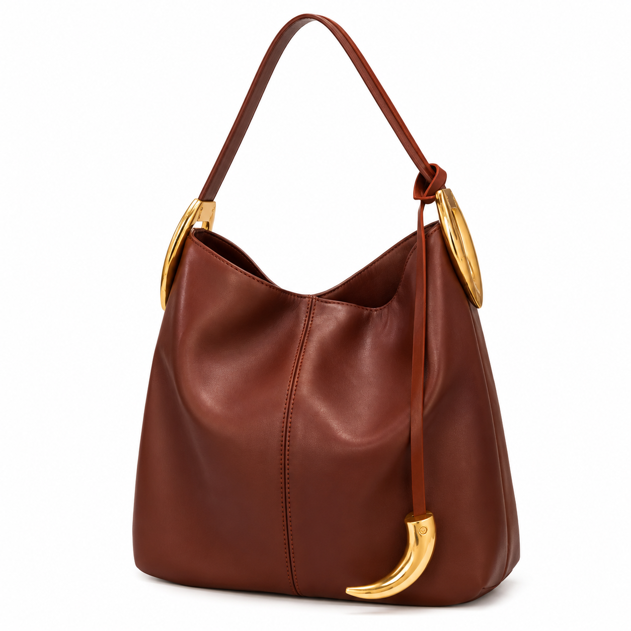 Brown Hobo Shoulder Bag gallery image